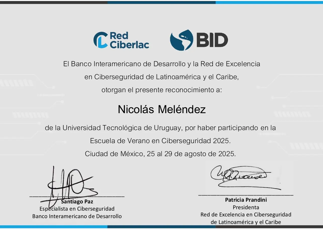 Imagen de la web Escuela de Verano en Ciberseguridad 2025