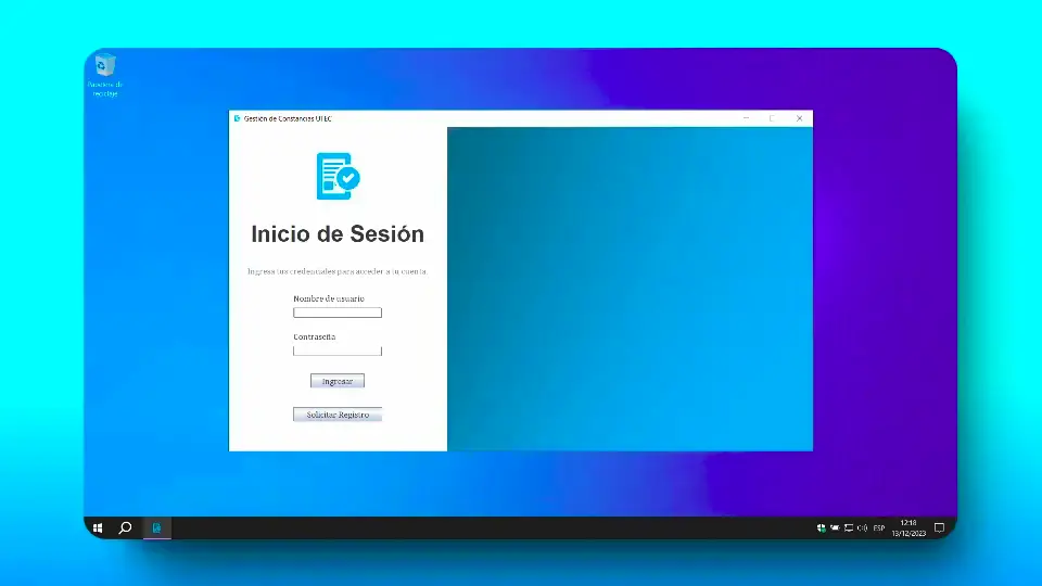 Imagen de la web Gestión de constancias UTEC